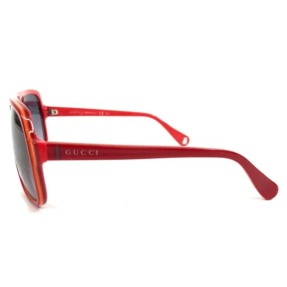 Gucci Kids Sunglasses GG5005/C/S KP5JJ Shiny Red Frames Gray Gradient Lenses - Picture 6 of 14